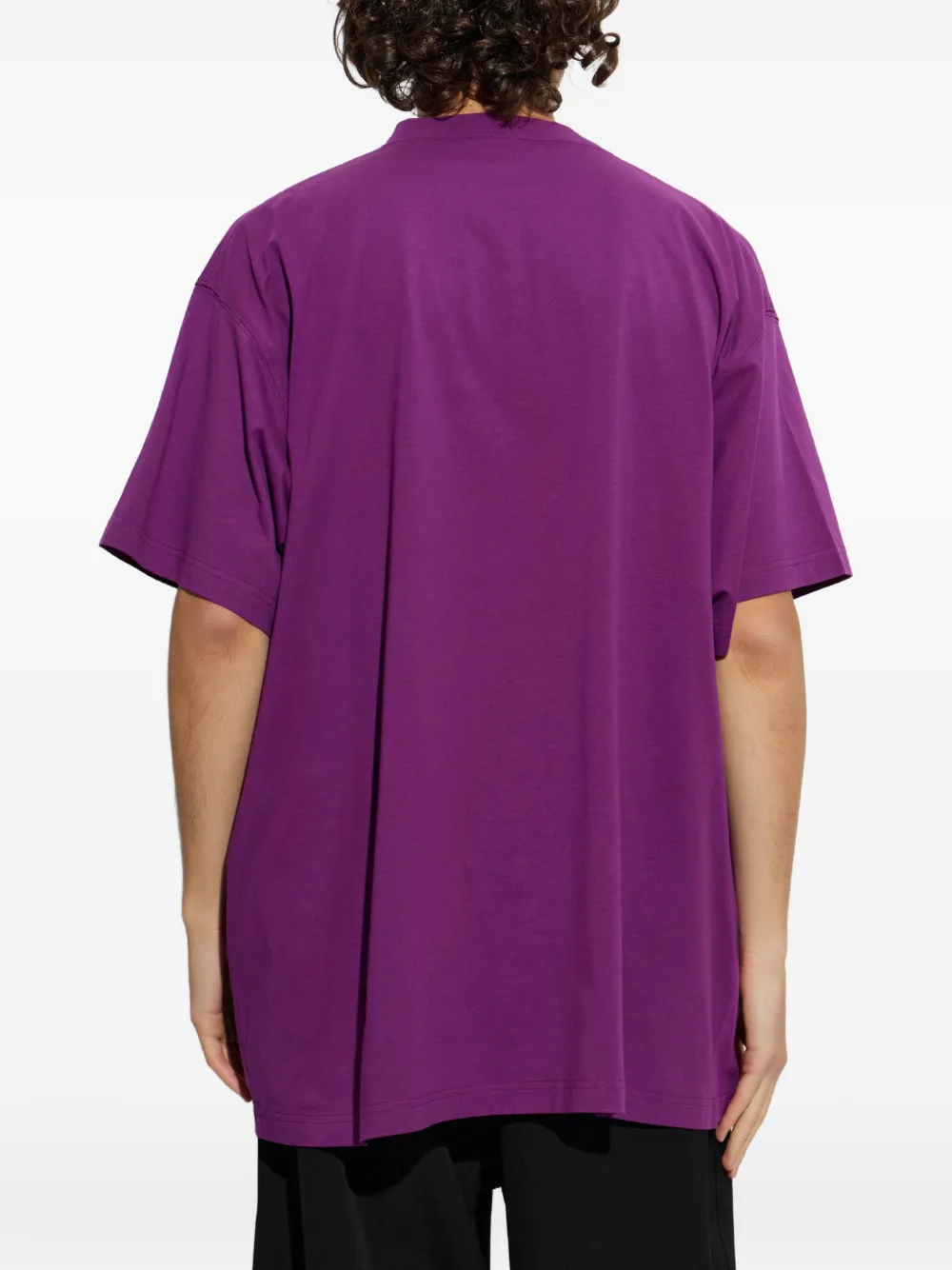 Balenciaga T-shirt met logoprint Paars