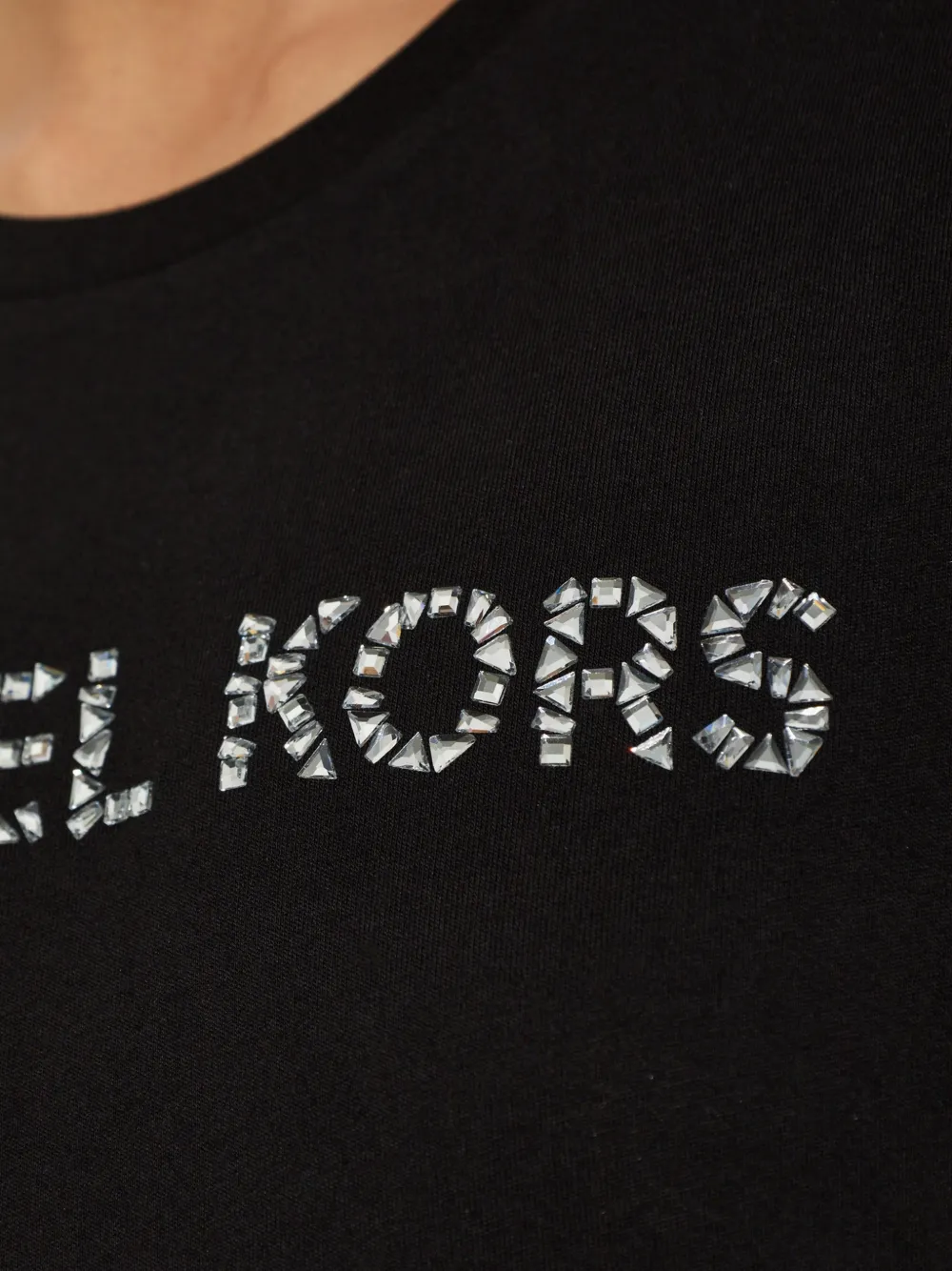 Michael Kors T-shirt verfraaid met kristallen Zwart