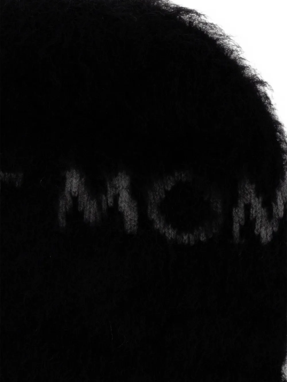 Perfect Moment Muts van mohairblend met logo Zwart