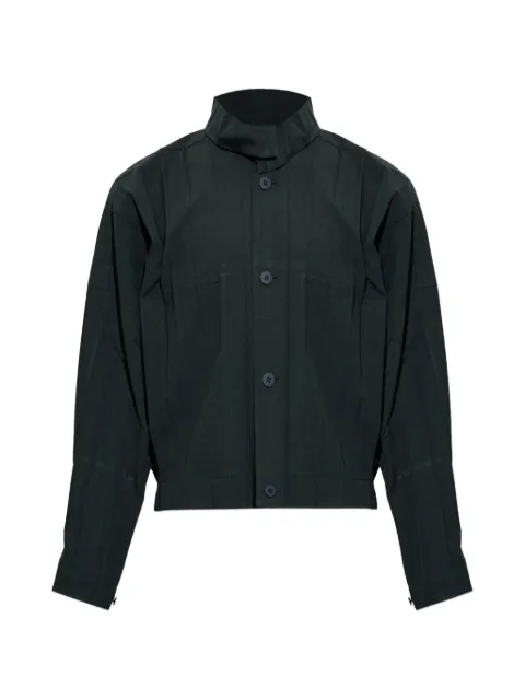 Homme Plissé Issey Miyake Edge Ensemble pleated high-neck jacket