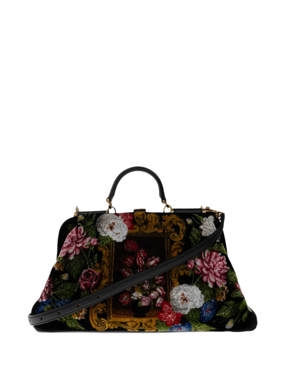 Dolce & Gabbana Grandma shopper met bloemen-print Zwart