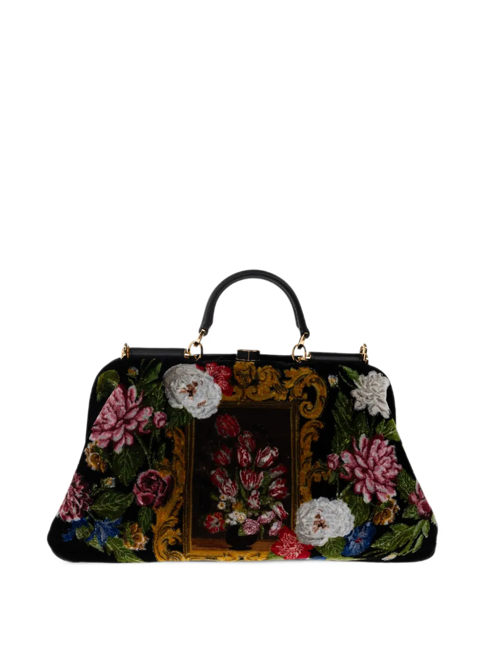 Dolce & Gabbana Grandma shopper met bloemen-print Zwart