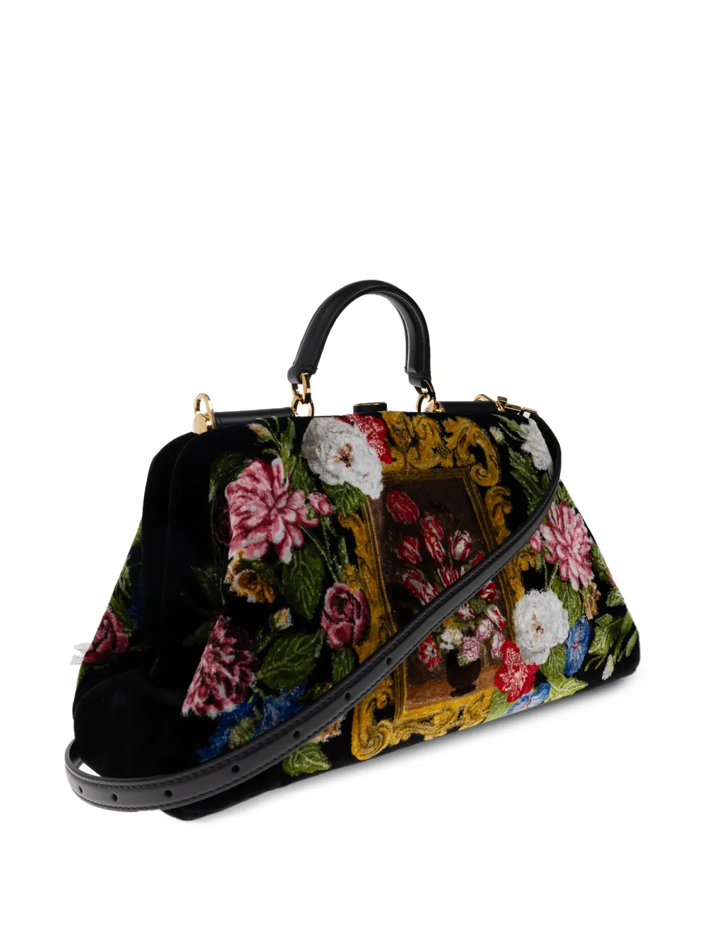 Dolce & Gabbana Grandma shopper met bloemen-print Zwart