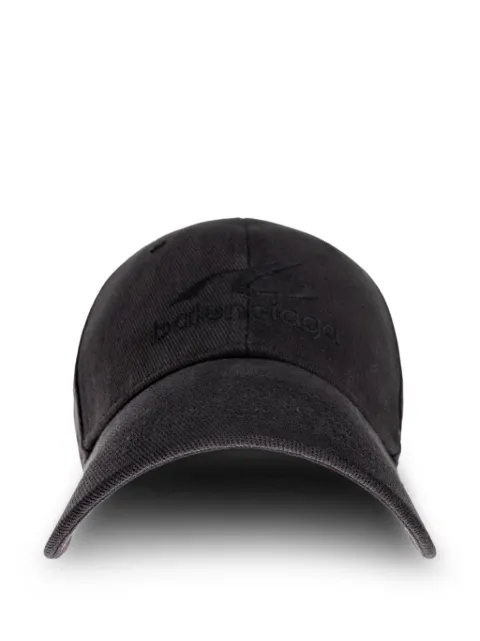 Balenciaga bodies cap in washed black