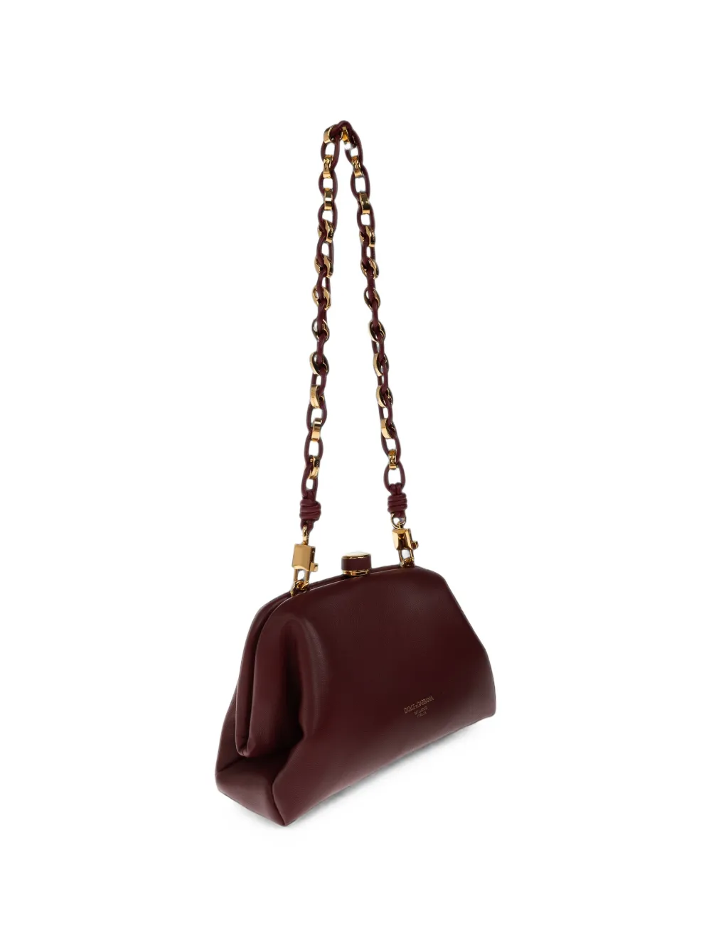 Dolce & Gabbana Grandma leren mini-clutch Rood
