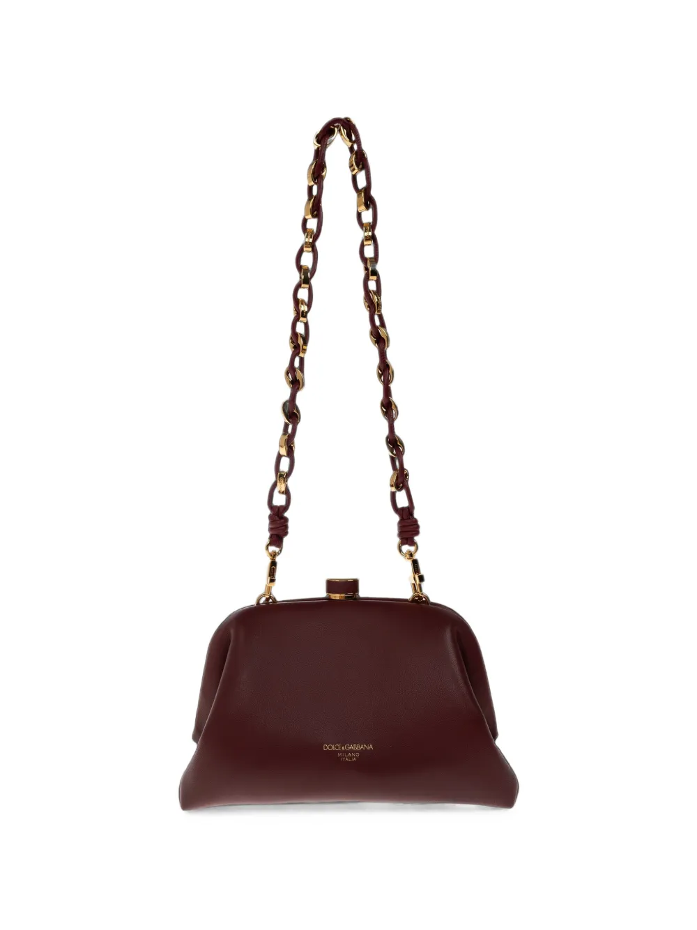 Dolce & Gabbana mini Grandma leather clutch bag - Rot
