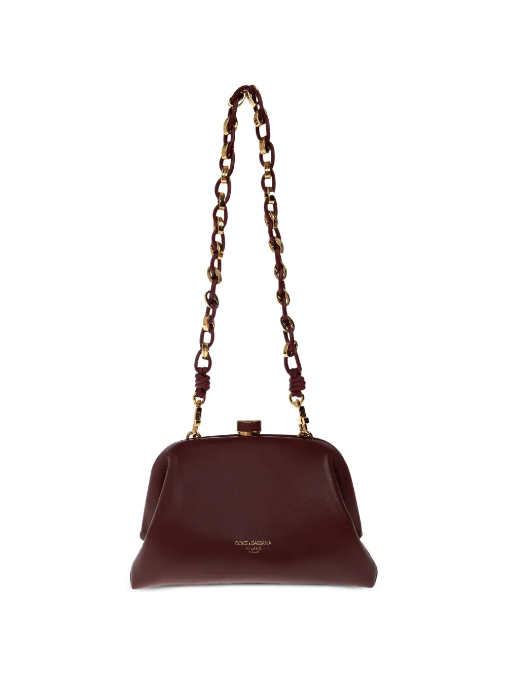 Dolce & Gabbana mini Grandma leather clutch bag - Rosso