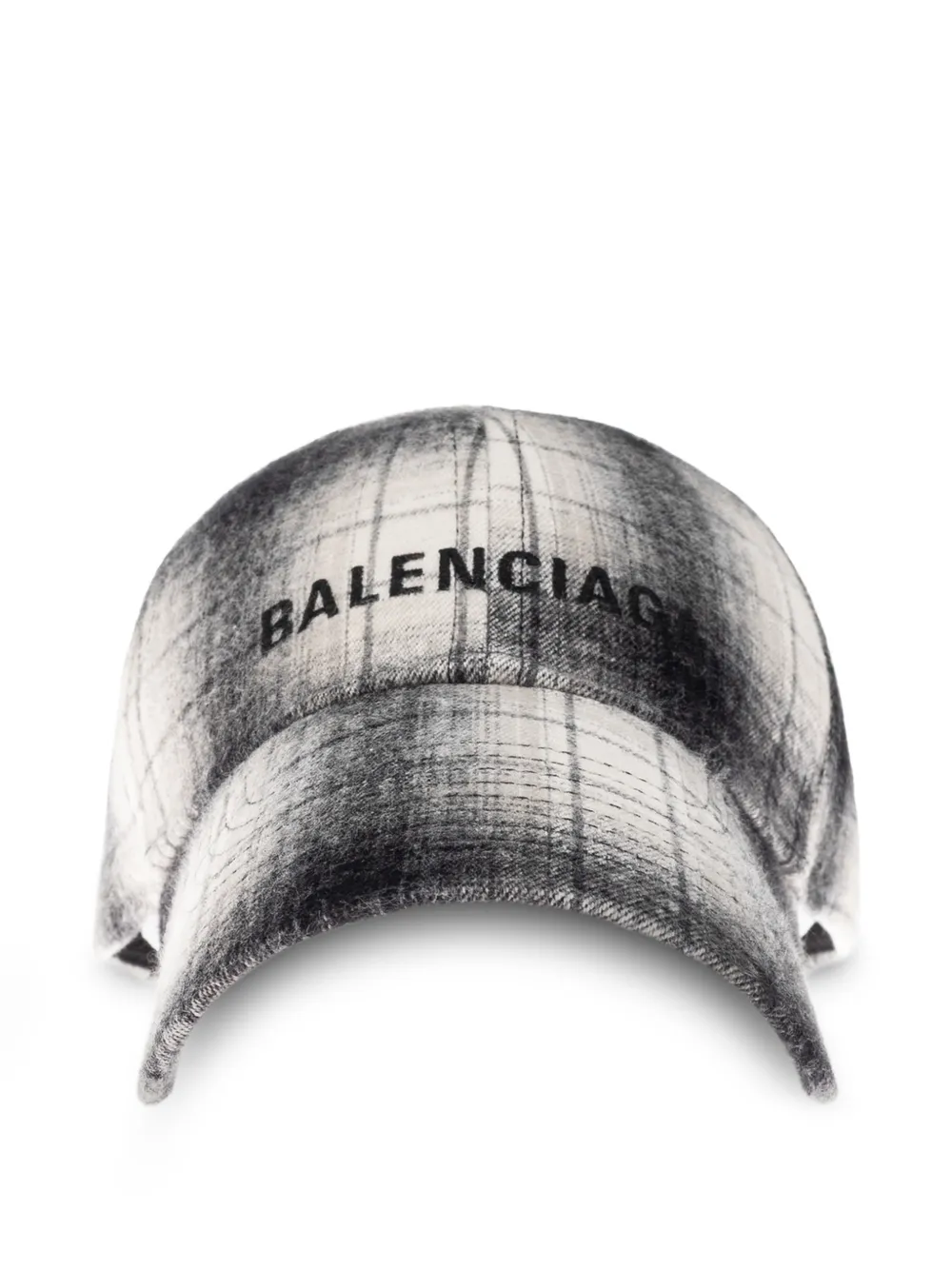 Balenciaga casquette à logo en noir/blanc - Gris