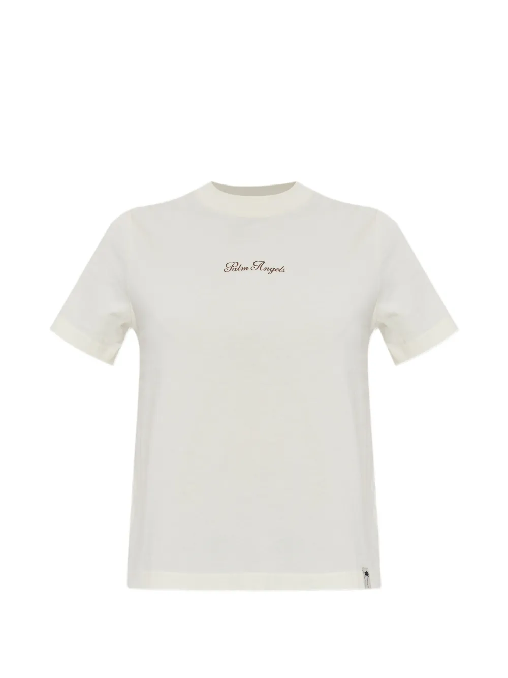 Palm Angels Katoenen T-shirt met logoprint Beige