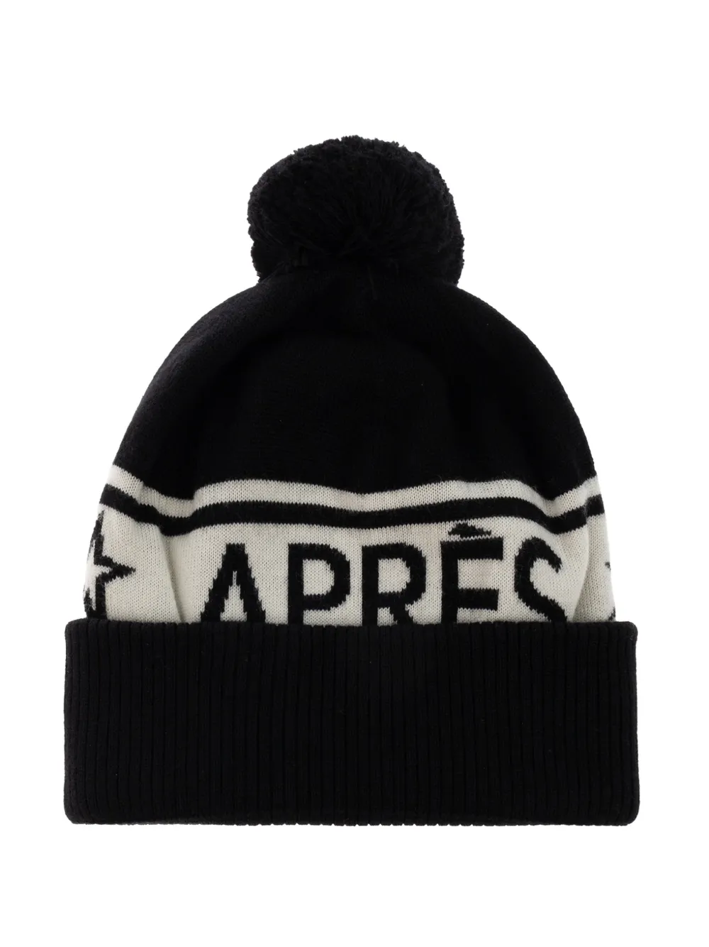 Perfect Moment logo-intarsia pompom beanie hat - Noir Perfect Moment logo-intarsia pompom beanie hat - Noir