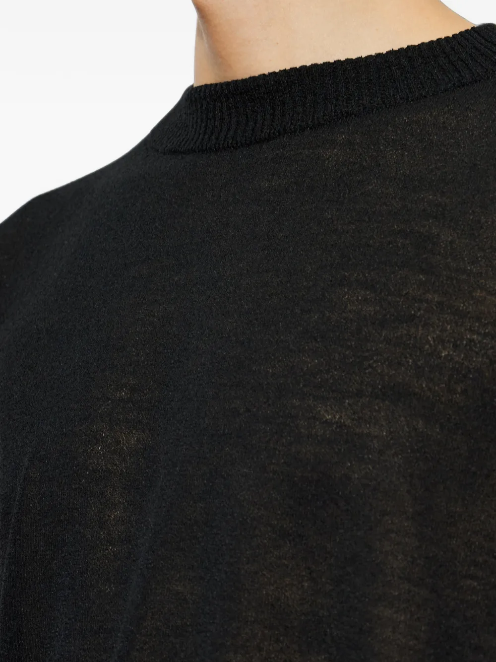 Homme Plissé Issey Miyake Ribgebreide trui Zwart