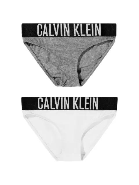 Calvin Klein Kids Intense Power logo-waistband briefs (set of two)