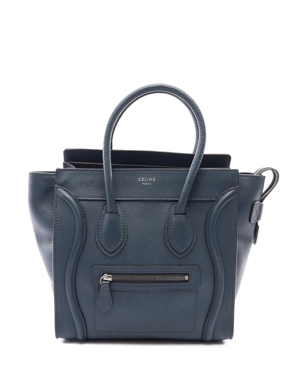 Celine Pre-Owned mini sac cabas Luggage en cuir (2000-2026) - Bleu