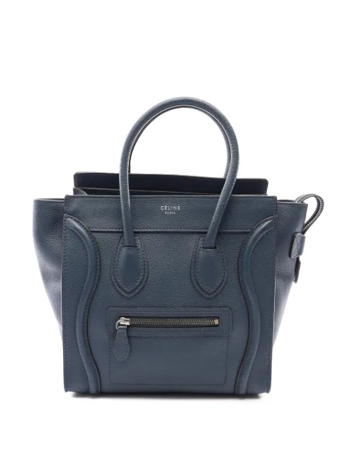 Celine Pre-Owned 2000-2026 micro Luggage Tote Bag aus Leder
