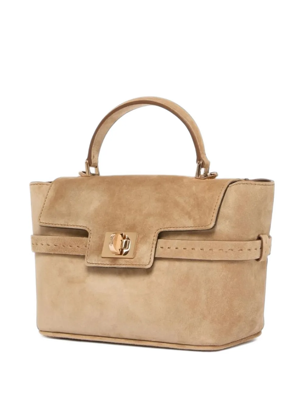 Max Mara extra-small Margaux suede tote bag Beige