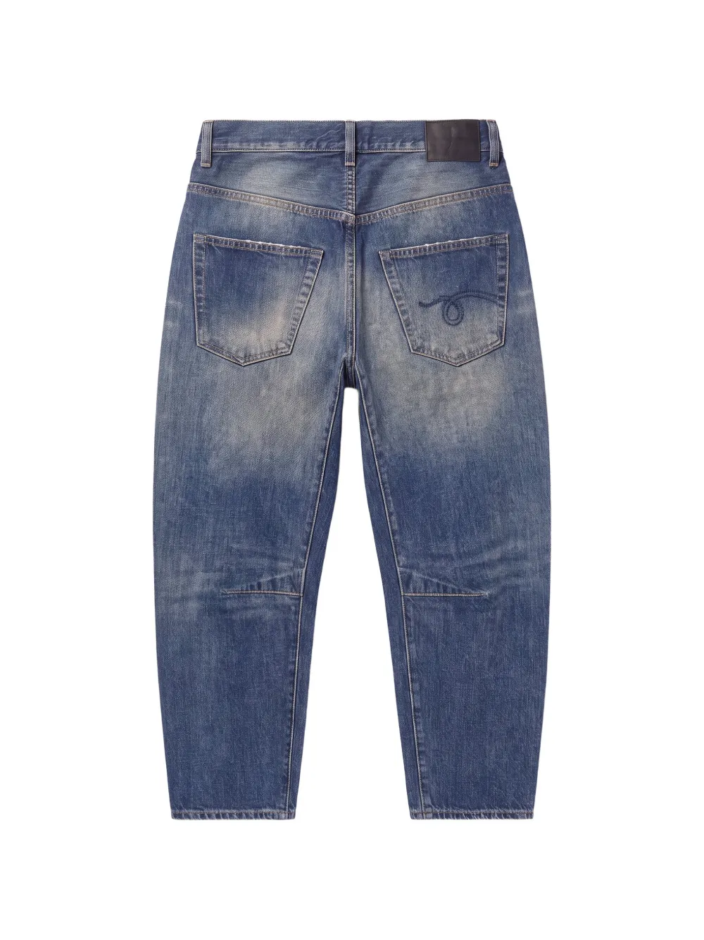 R13 X-BF jeans met voorgevormde knieën Blauw