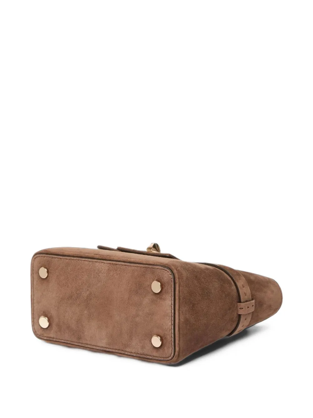 Max Mara extra-small Margaux suede tote bag Bruin
