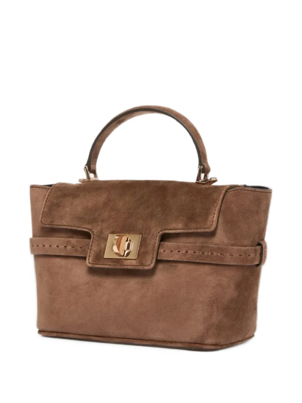 Max Mara Extra kleine Margaux suède shopper Bruin