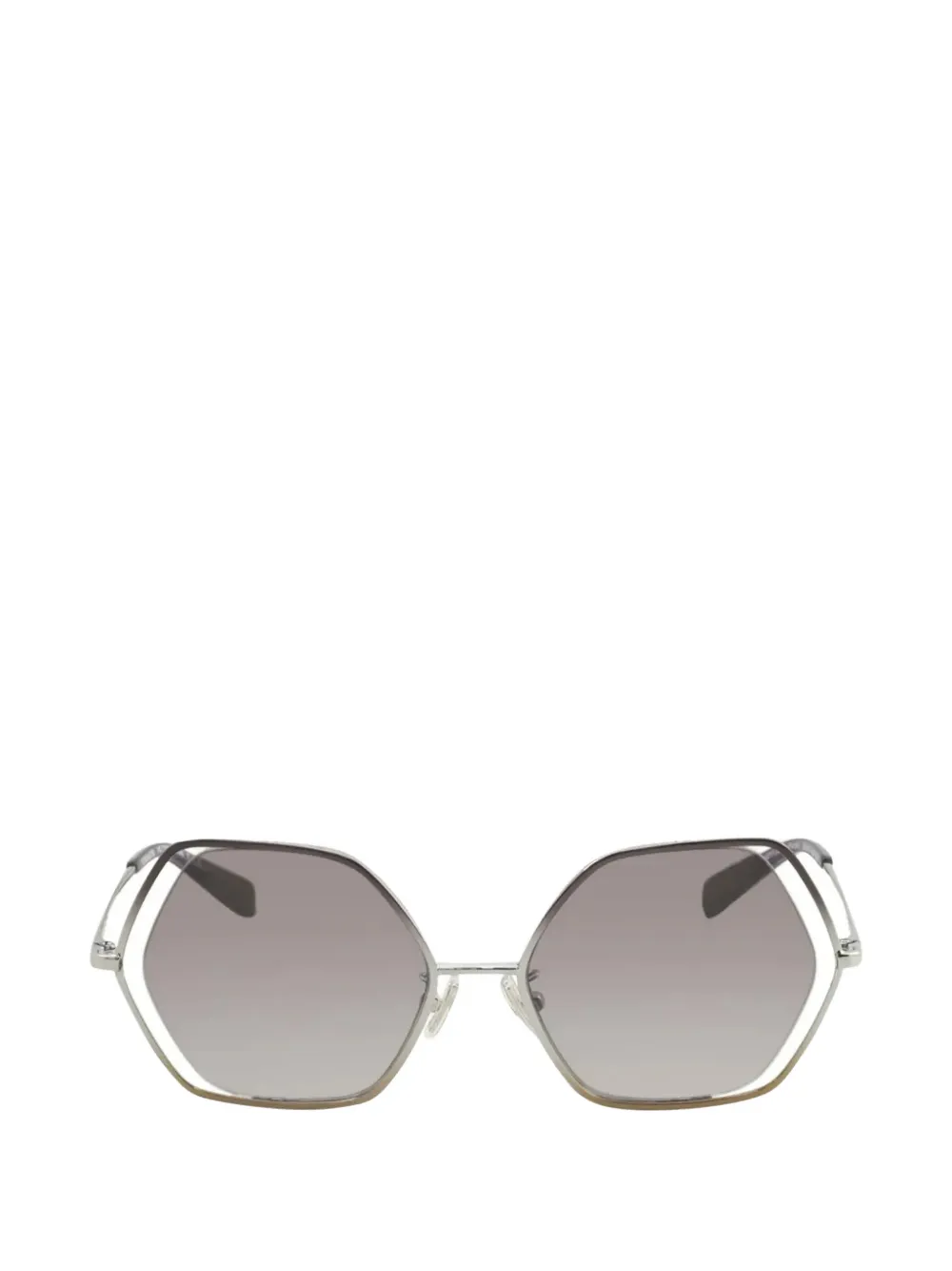 Coach geometric-frame sunglasses - Argent Coach geometric-frame sunglasses - Argent