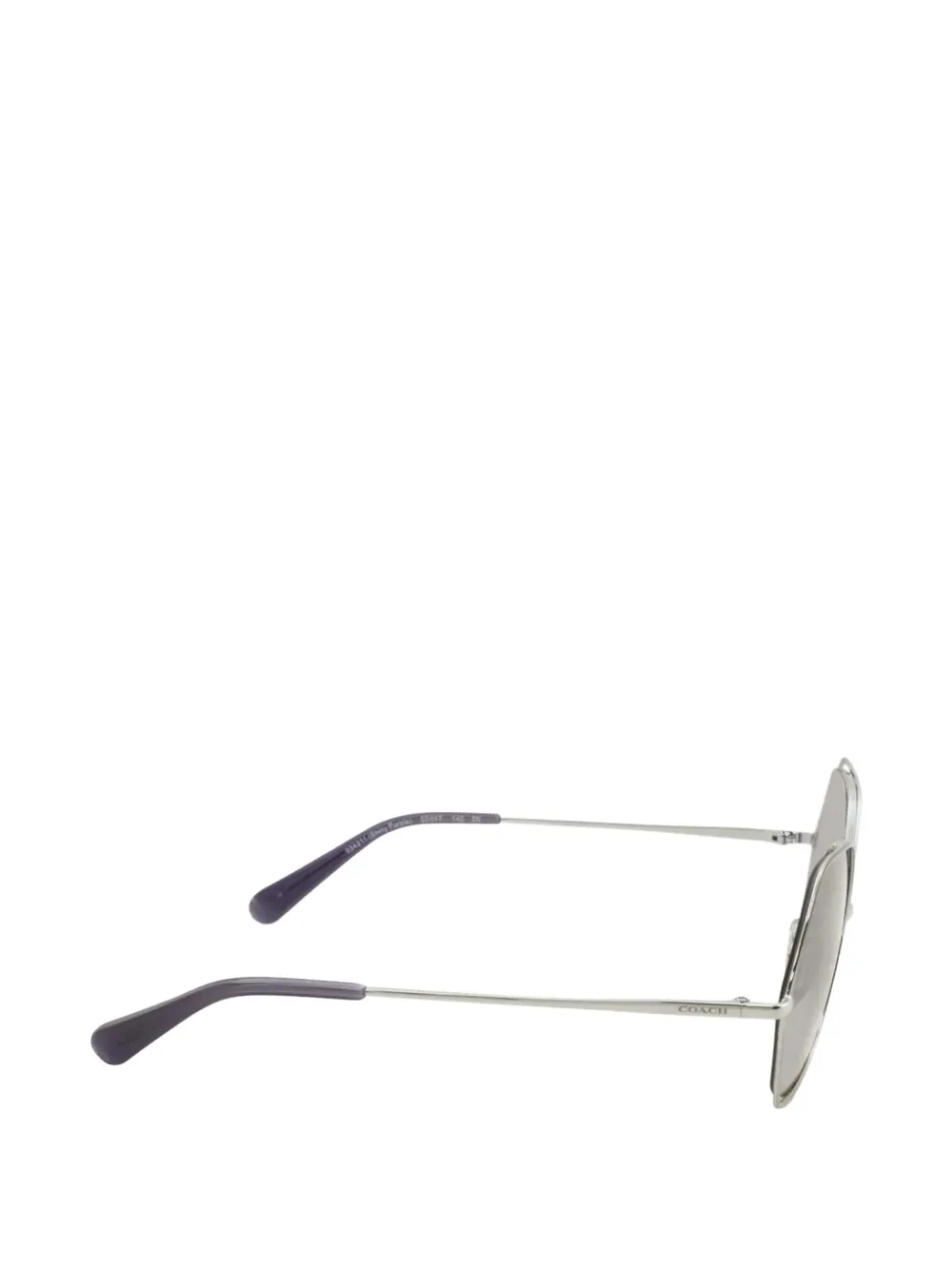 Coach Zonnebril met geometrisch montuur Zilver