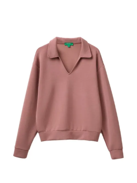 Benetton sudadera con hombros caídos y cuello en V