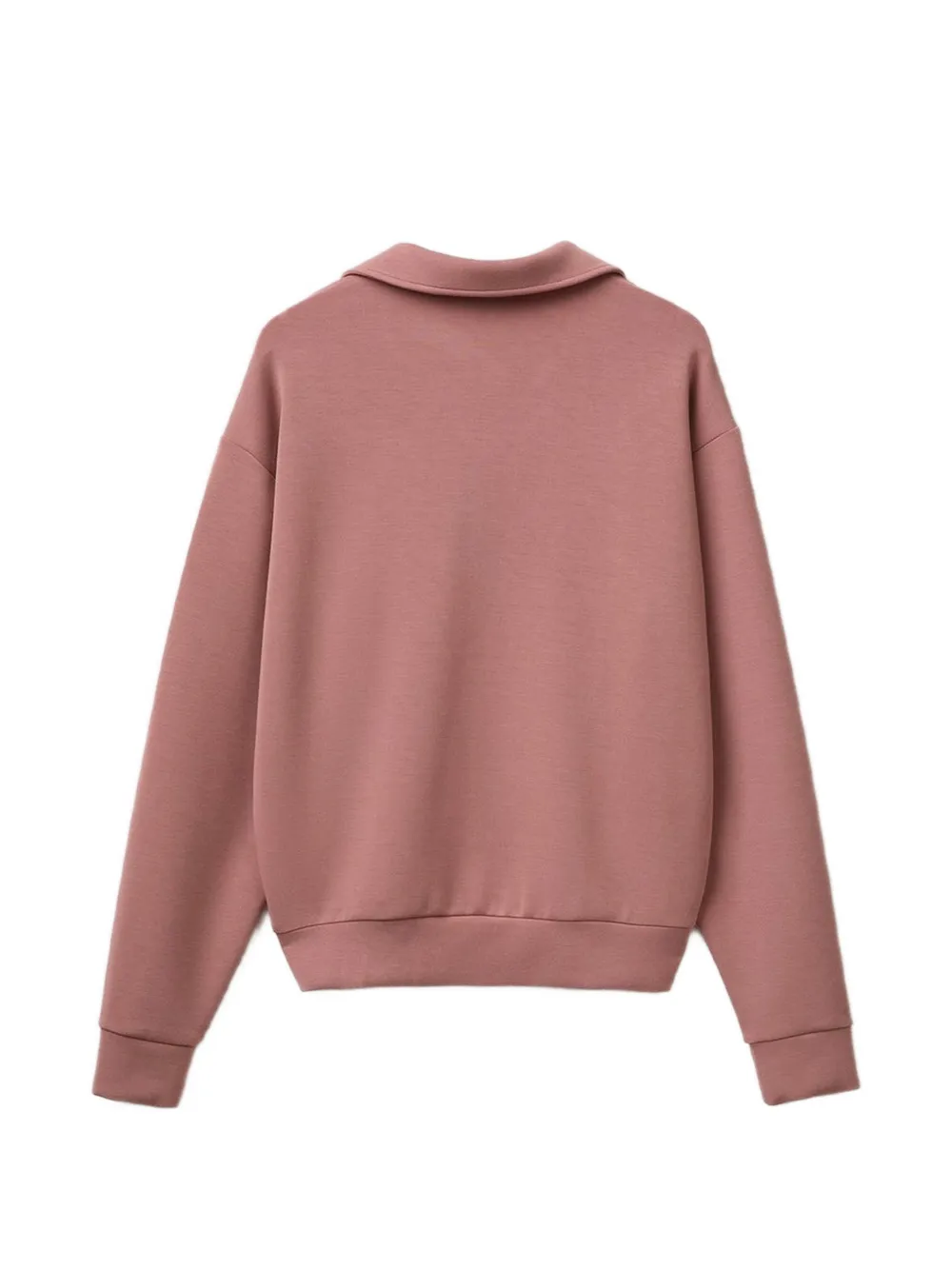 Benetton Sweater met verlaagde schouders en V-hals Roze