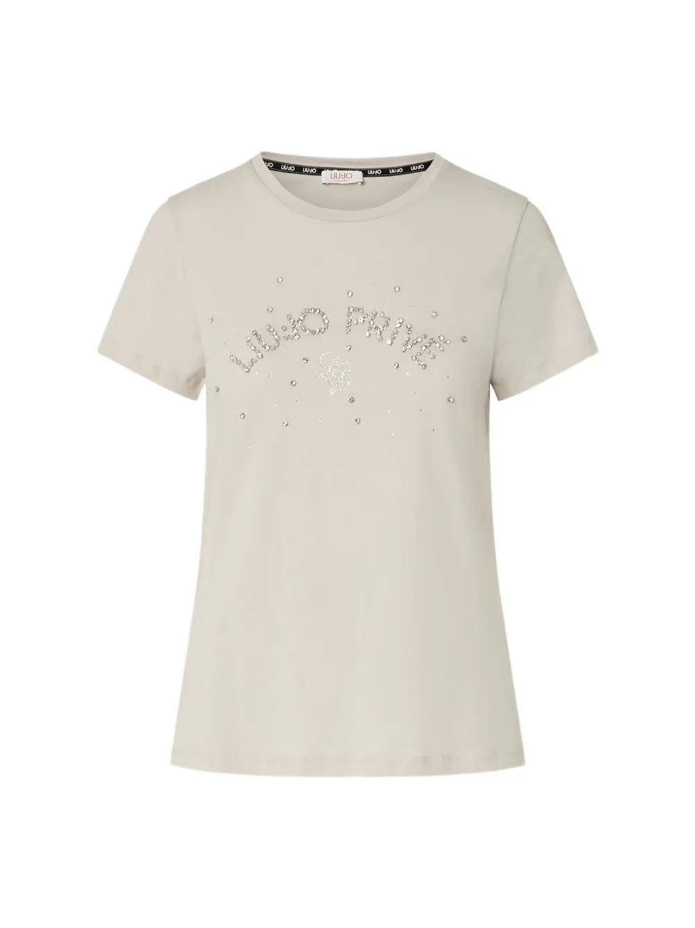LIU JO T-shirt met logo Beige