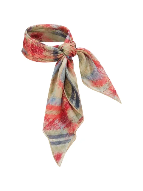 IBRIGU Pochette abstract-print silk scarf