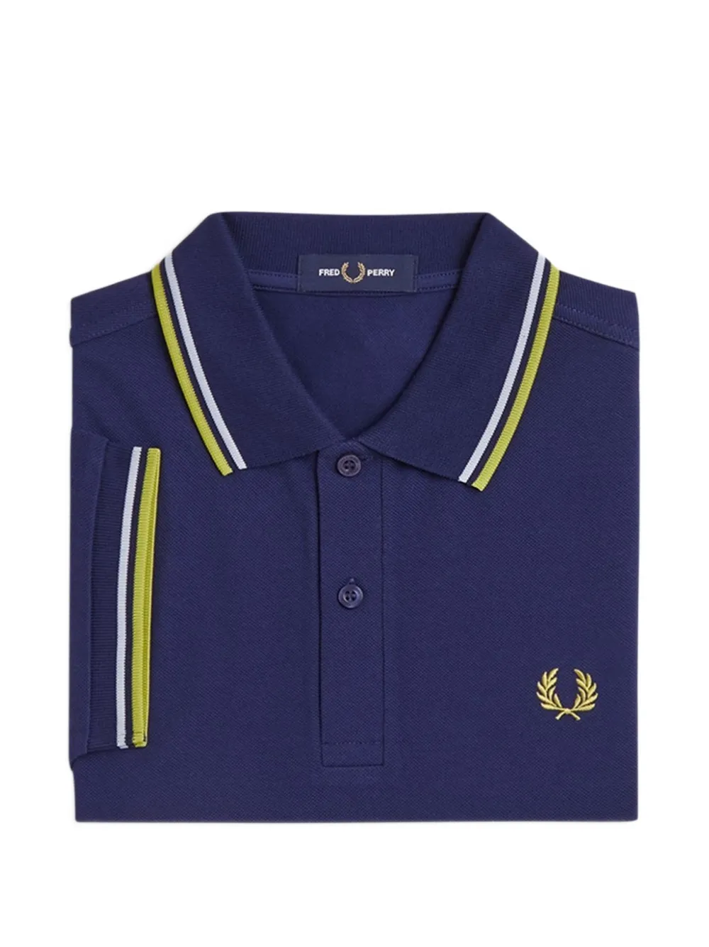 Fred Perry M3600 twin-tipped polo shirt Blauw