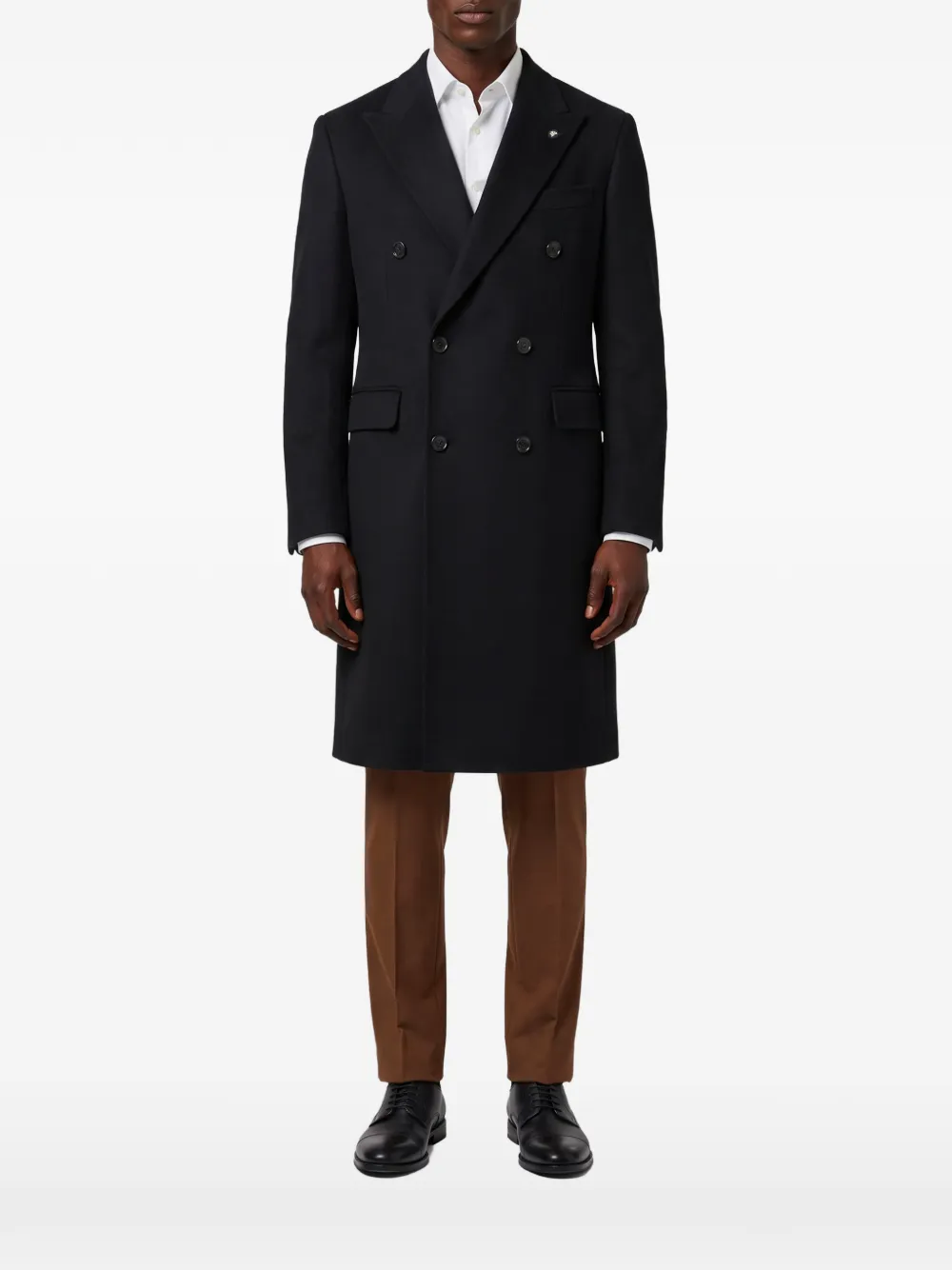 Tagliatore Londra Pino Lerario double-breasted coat - Schwarz