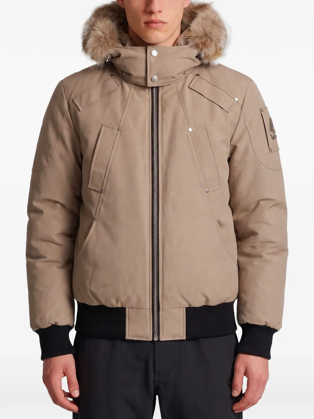 Moose Knuckles Original Ballistic padded bomber jacket - Toni neutri