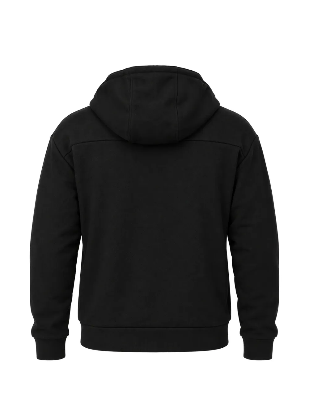Trussardi Katoenen hoodie met geweven detail Zwart