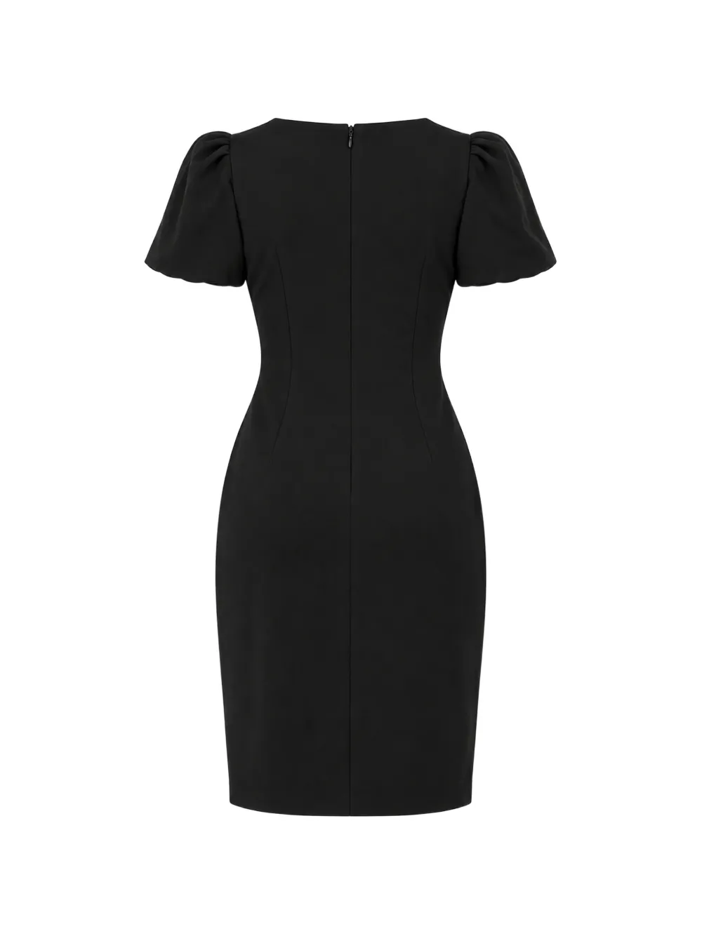 DKNY Mini-jurk met ruches en gesmockt detail Zwart