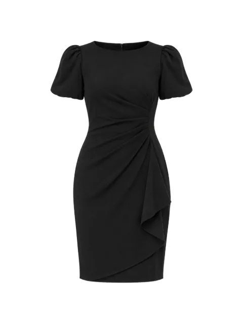 DKNY ruffled ruched-detail mini dress