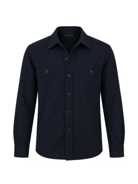 HARTFORD Percey button-down wool shirt