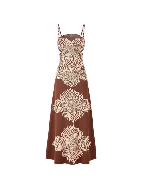 Alexis Rayana graphic-print maxi dress