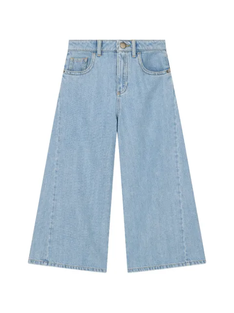 Emporio Armani Kids jeans med brede ben og logotryk