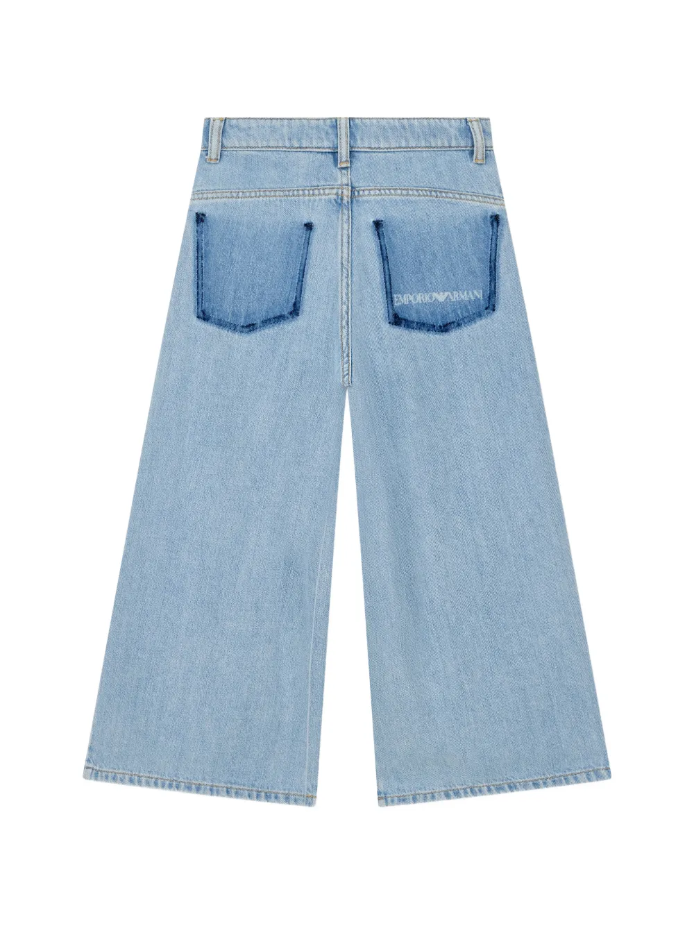 Emporio Armani Kids Jeans met logoprint Blauw