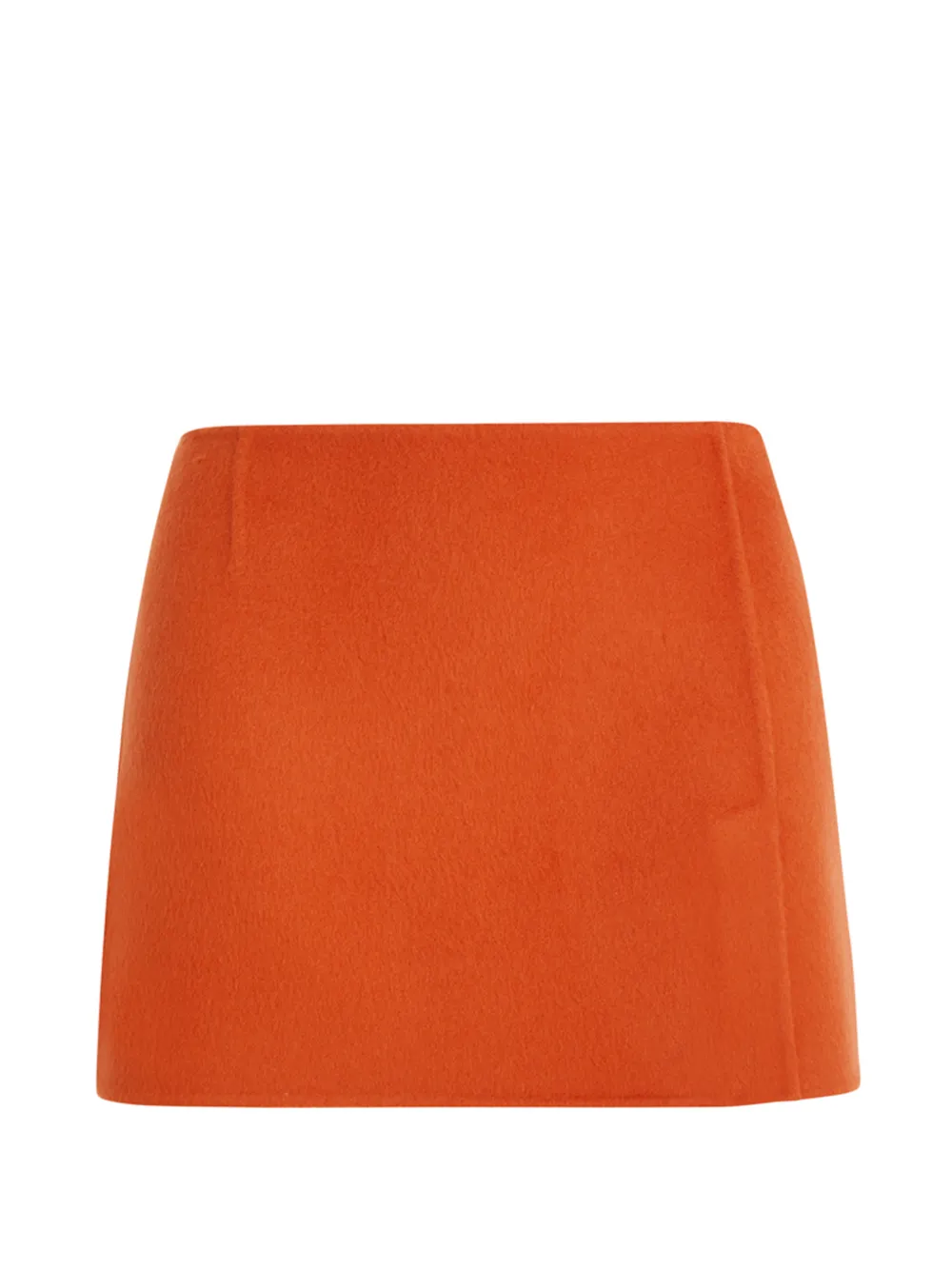 P.a.r.o.s.h A-line Wool Mini Skirt In Orange