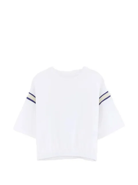 Bellerose Kids striped-detail elasticated-hem T-shirt