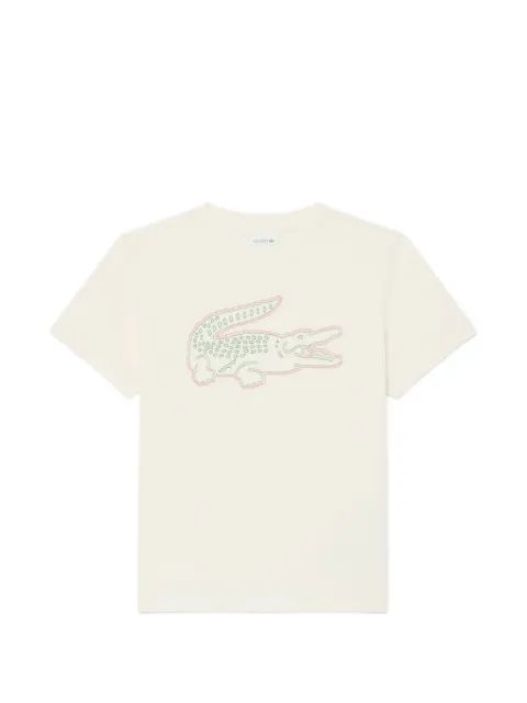 Lacoste Crocodile embroidery cotton T-shirt