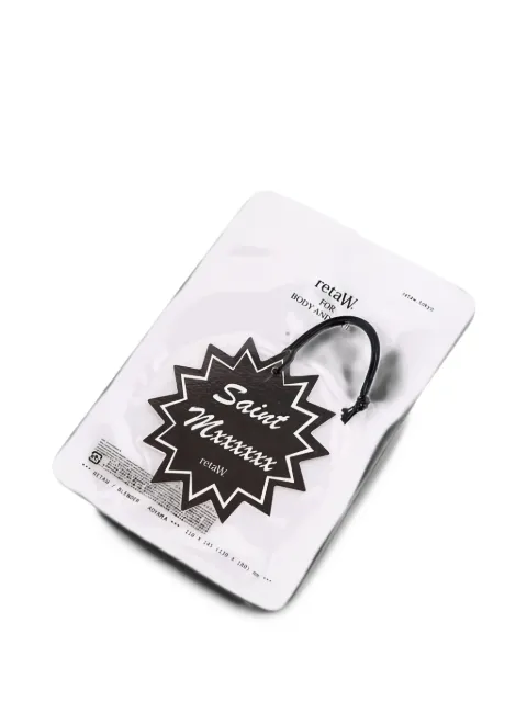 SAINT MXXXXXX x retaW logo-print star-burst car fragrance tag