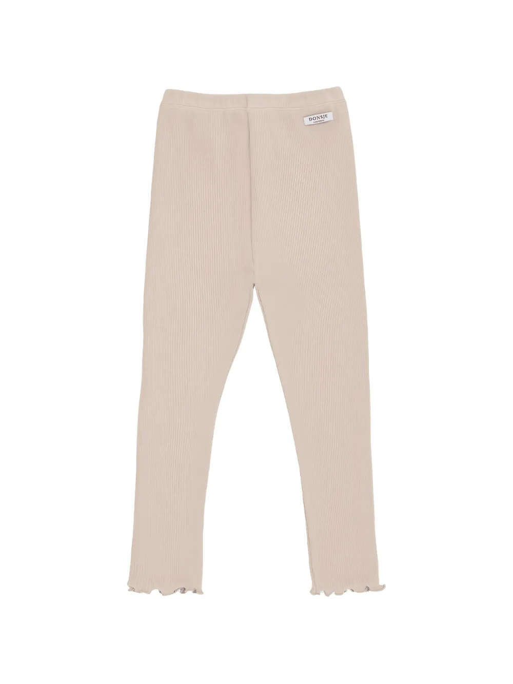 Donsje Joline ribbed ruffled trousers - Rose