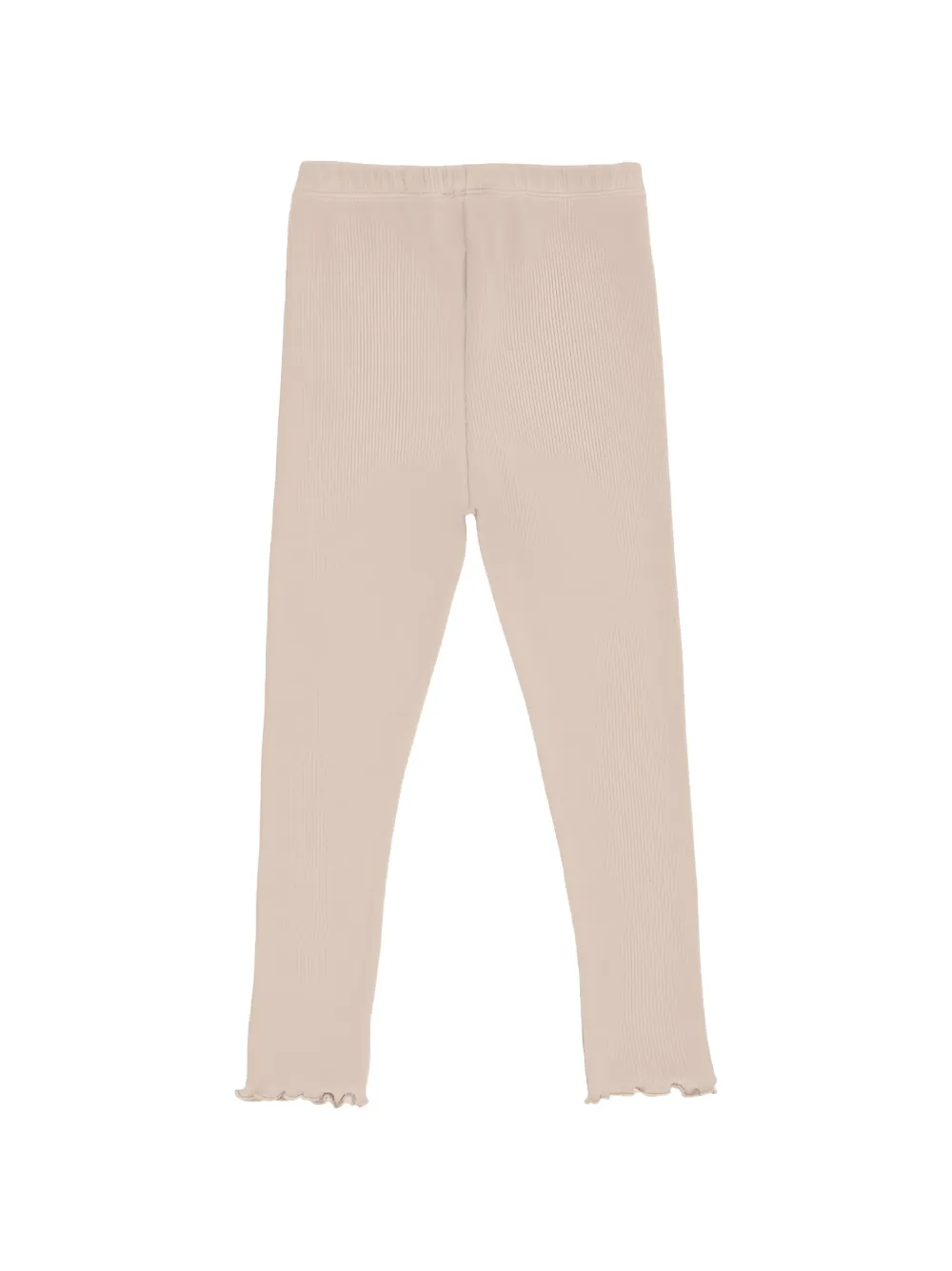 Donsje Joline geribbelde broek met ruches Roze
