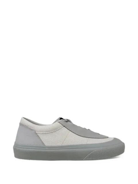 Stone Island S100020 suede low-top trainers with compass logo-patch