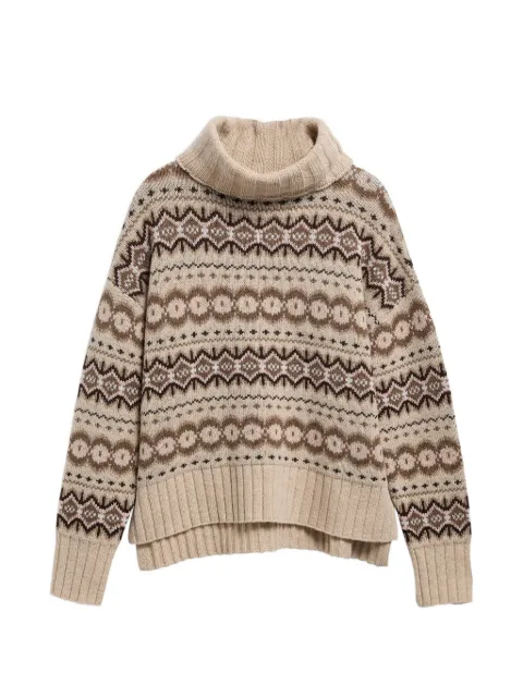 Barbour Helen fair-isle roll-neck jumper