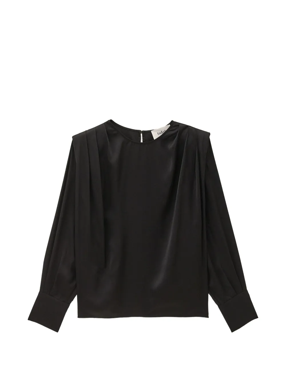 Ba&Sh Cadie pleated long-sleeve top | Black | Image 1
