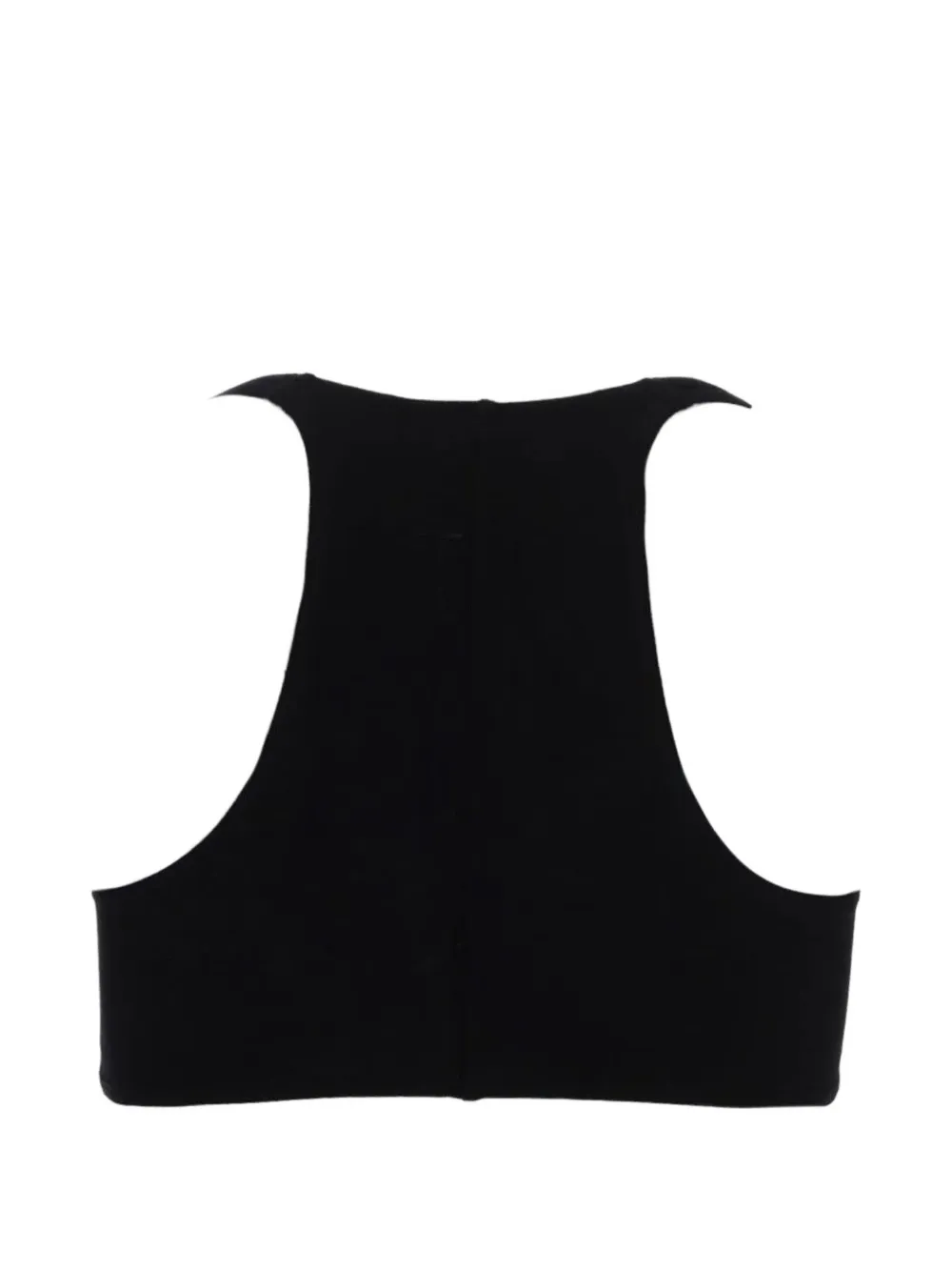 Rick Owens Lilies Unhorny square-neck crop top Zwart