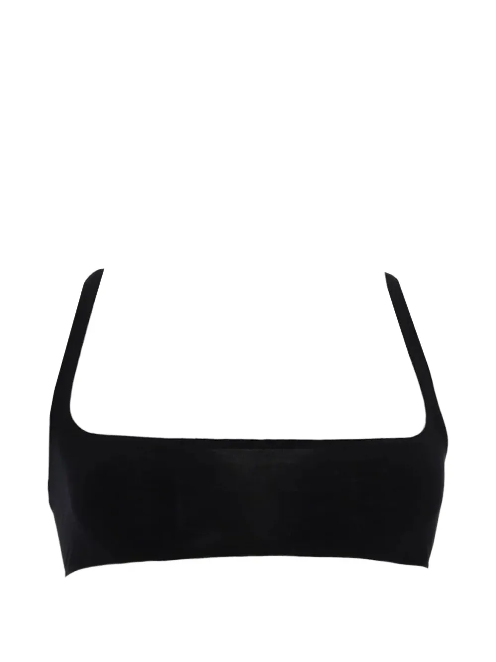 Rick Owens Lilies Unhorny square-neck crop top Zwart
