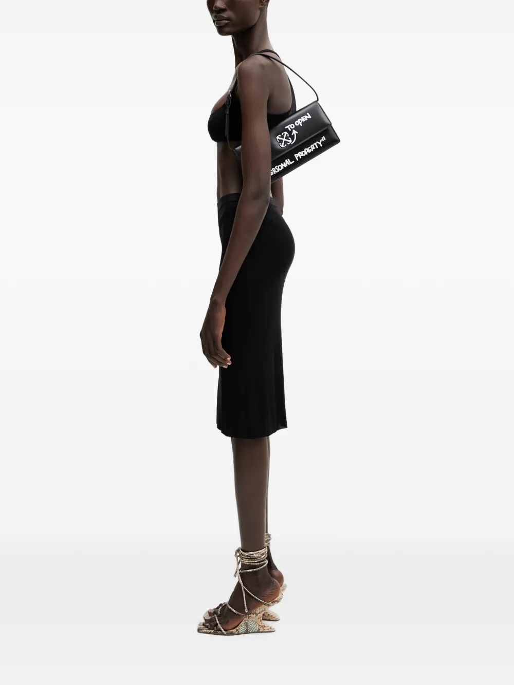 Rick Owens Lilies Unhorny cropped top met vierkante hals Zwart